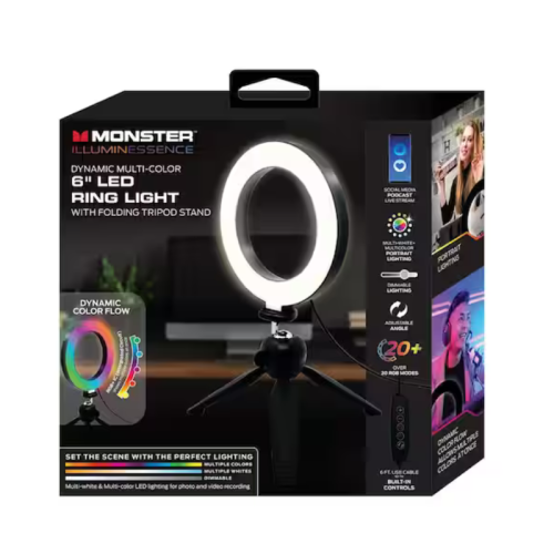 Anneau lumineux DEL multicolore 6 po MSV7-1006-RGB de Monster