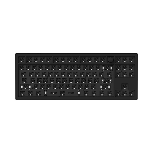 Keychron V3 Hotswap RGB Mechanical Keyboard - Carbon Black - Knob - Barebones - TKL - Windows Mac OS