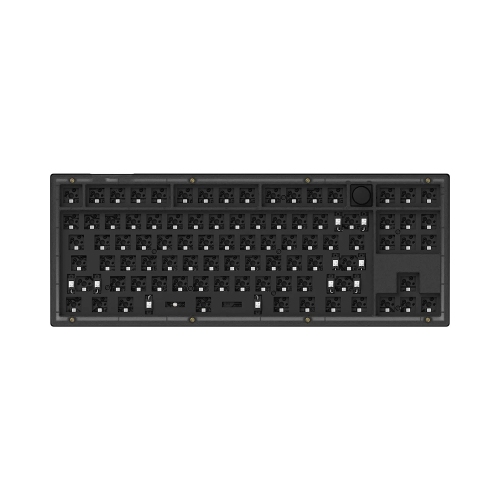 KEYCHRON  V3 Hotswap RGB Mechanical Keyboard - Frosted - Knob - Barebones - Tkl - Windows Mac Os (V3-Z3) In Black