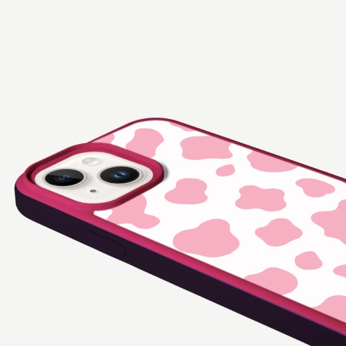MagSafe iPhone 13 Pink Cow Print Case