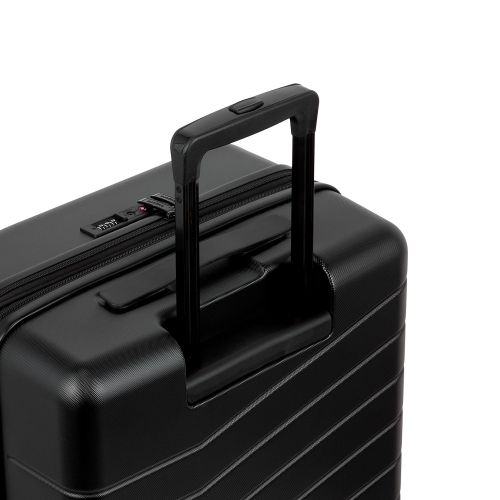 Bugatti Munich 3 Piece Hardside Luggage Set - Black