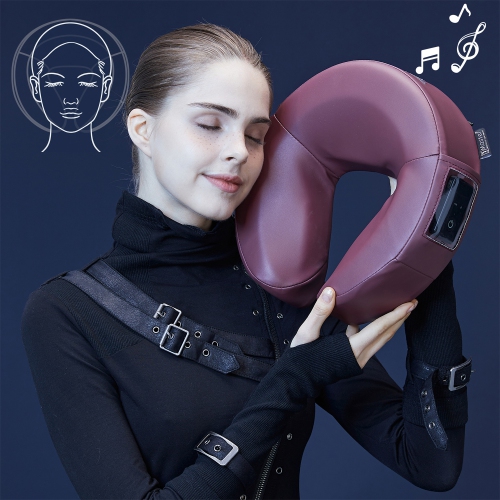 Master Massage MusicMaster Crescent Round High Fidelity Sound Face Cradle Cushion- Bluetooth Massage Pillow forFace Down Resting- Ultra Soft Massage