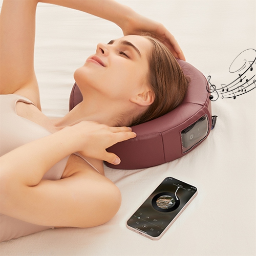 Master Massage MusicMaster Crescent Round High Fidelity Sound Face Cradle Cushion- Bluetooth Massage Pillow forFace Down Resting- Ultra Soft Massage