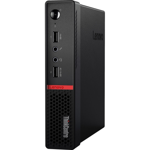 Refurbished (Good) Lenovo ThinkCentre M715q Tiny Desktop (Black