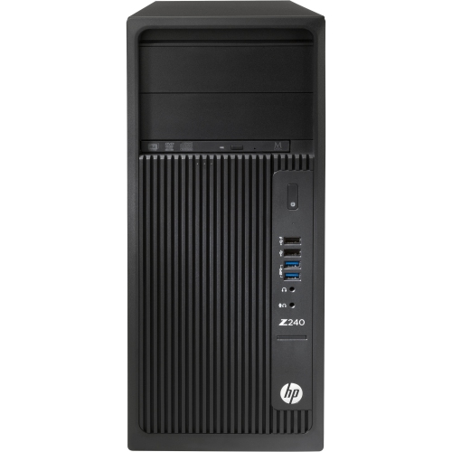 HP Z240 Tower Workstation - Intel Xeon E3-1230 v5, 16GB Memory, 256GB SSD, Win 11 Pro + NVIDIA Quadro K2200 by HP - Refurbished condition - Image 2