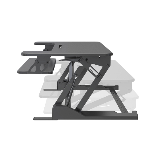 Techly Sit and Stand Desk - Black
