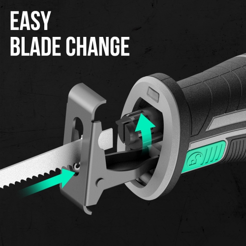 Litheli Reciprocating Saw Cordless, Powerful Hand Saw Kit with 20V 4.0 Ah Battery & Fast Charger, 0-3000 SPM