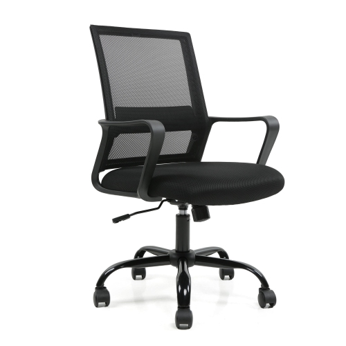 Moustache Office Chair, Computer Desk Chair with Armrest and Height Adjustable, Mid Back Mesh Task Chair