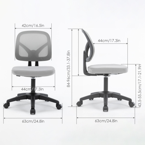 Ergonomic Home Office Chair up to 250lbs ,Computer Chair Desk Chair Height Adjustable Task Chair with 360-Degree Swivel Casters
