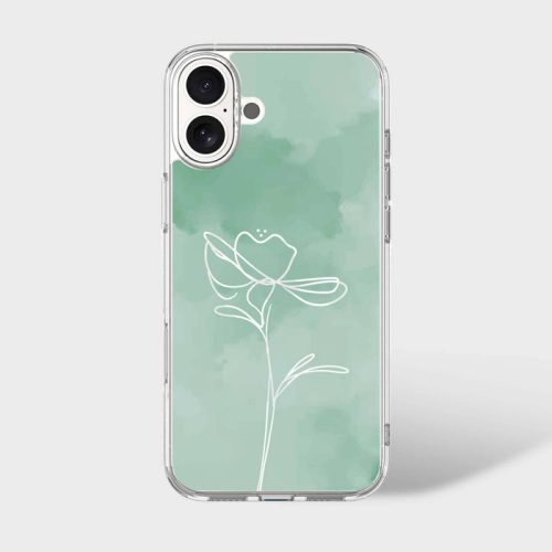 CASECO  Iphone 16 Case With Magsafe - Flower In Green