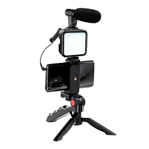 Monster MSV7-1002-MWT Smartphone LED Video Recording Mount, for Vlogging/Live Streams/Social Media