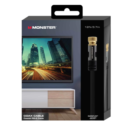 Monster MHV1-1010-US 12-foot RG-6 Coaxial Cable