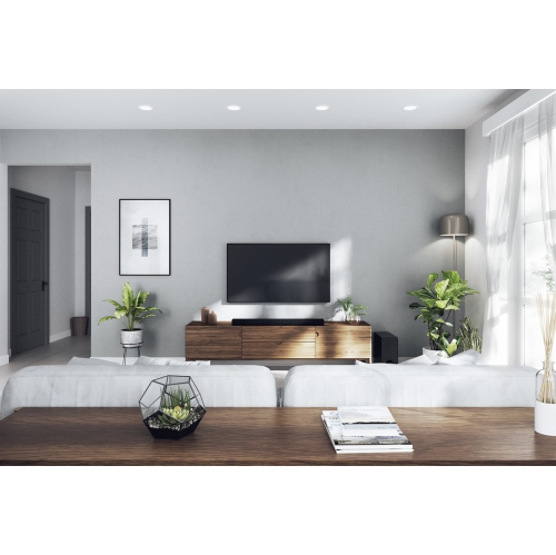 Yamaha - barre de son SR-X50ABL compatible DOLBY ATMOS® avec haut-parleur d'extrêmes graves sans fil - Noir