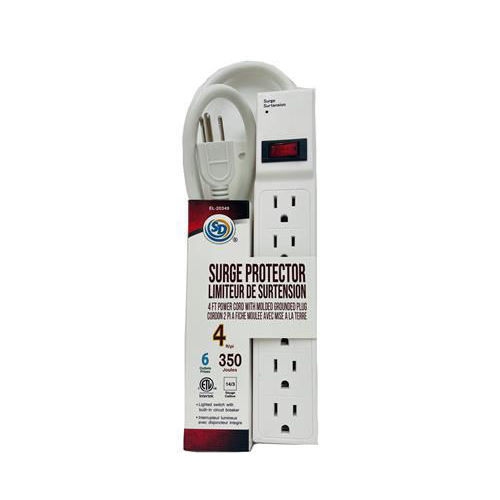 SD  Power Strip 6-Outlets 4Ft