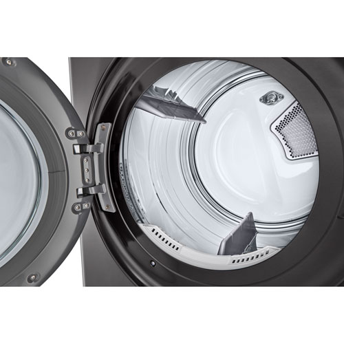 LG WashTower 5.8 Cu. Ft. Electric Washer & 7.4 Cu. Ft. Dryer Combo (WKEX300HBA) - Black Stainless