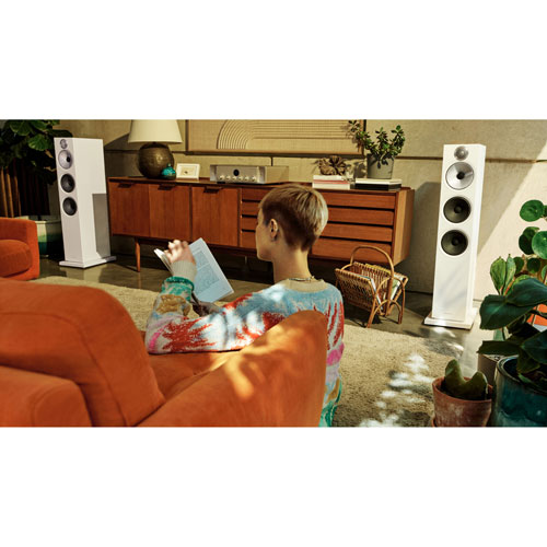 Haut-parleur colonne 603 S3 de Bowers & Wilkins - À l'unité - Blanc
