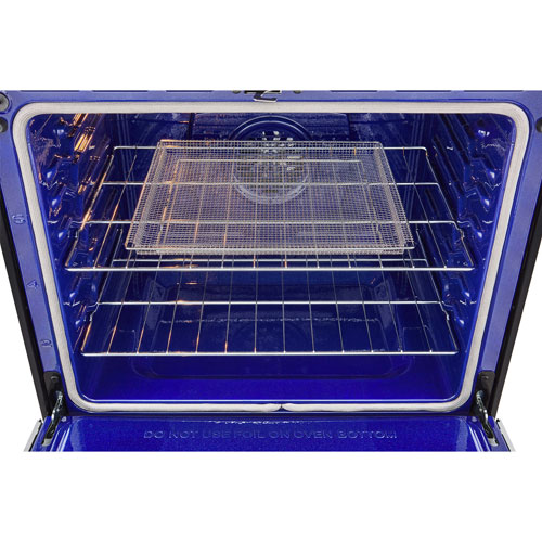 Cuisinière à induction intelligente encastrable avec convection véritable et friture à l'air 6,3 pi³ 30 po de LG - Inox antiempreinte