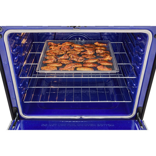 Cuisinière à induction intelligente encastrable avec convection véritable et friture à l'air 6,3 pi³ 30 po de LG - Inox antiempreinte