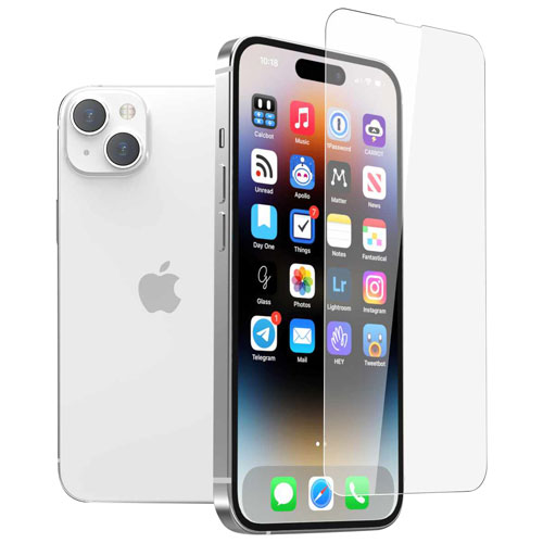 22 Cases Glass Screen Protector for iPhone 15