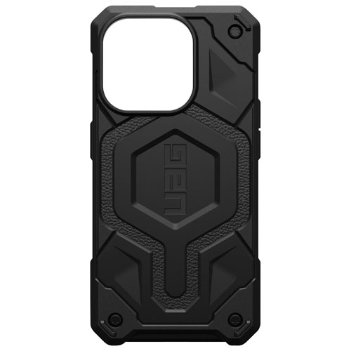 UAG Monarch Pro Fitted Hard Shell Case with MagSafe for iPhone 15 Pro Black Best Buy Canada