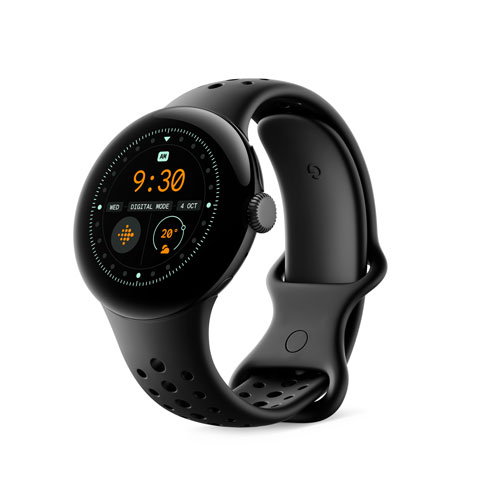 Bracelet sport pour Pixel Watch 2 de Google - Noir volcanique - Petit