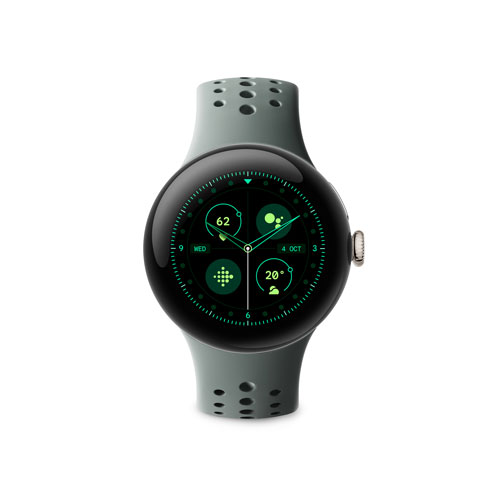 Bracelet sport pour Pixel Watch 2 de Google - Vert lichen - Grand