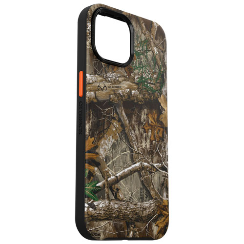 OtterBox Symmetry Fitted Hard Shell Case w/ MagSafe for iPhone 16e/15/14/13 - RealTree Blaze Edge