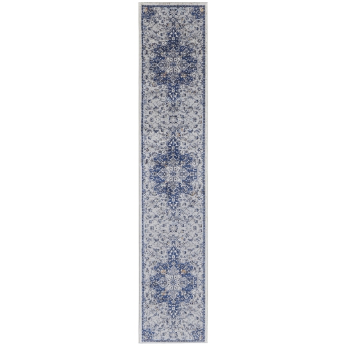 Tapis chemin de table camouflage bleu et or 10 pi