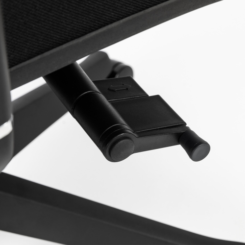 EFFYDESK BUSINESS BUNDLE: Height Adjustable Computer Standing Desk Small Oak Black on Business Black Frame + KaiChair Adjustable Ergonomic Office