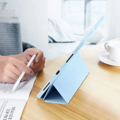 iPad Pro 11 Inch Case 2022-2021-2020 with Pencil Holder, Stand, Sleep/Wake - LightBlue