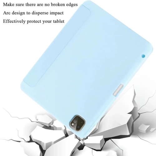iPad Pro 11 Inch Case 2022-2021-2020 with Pencil Holder, Stand, Sleep/Wake - LightBlue