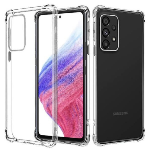 Image 1 of 4.. Samsung Galaxy A34 5G Clear Case Shockproof Tough Gel Transparent Air Cushion Heavy Duty Phone Back Cover