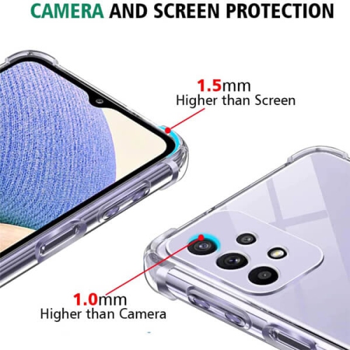 Samsung Galaxy A34 5G étui transparent antichoc Tough Gel transparent Air Cushion robuste couvercle arrière pour téléphone