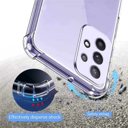 Samsung Galaxy A34 5G étui transparent antichoc Tough Gel transparent Air Cushion robuste couvercle arrière pour téléphone