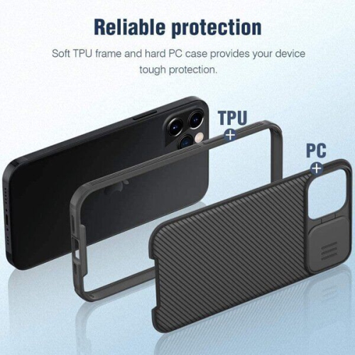 Étui rigide ajusté FRE de Supershield avec étui rigide MagSafe CamShield couvercle coulissant pour iPhone 14 - Noir