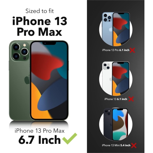 GEAR4 ZAGG Crystal Palace Clear Case with Advanced Impact Protection [ Approved by D3O ], Slim, Tough Design for Apple iPhone 13 Pro Max – Clear