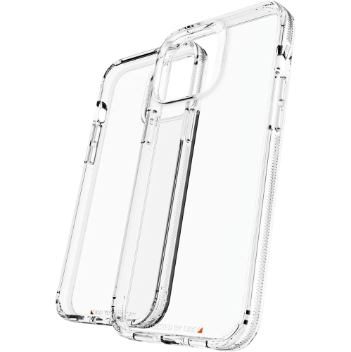 GEAR4 ZAGG Crystal Palace Clear Case with Advanced Impact Protection [ Approved by D3O ], Slim, Tough Design for Apple iPhone 13 Pro Max – Clear
