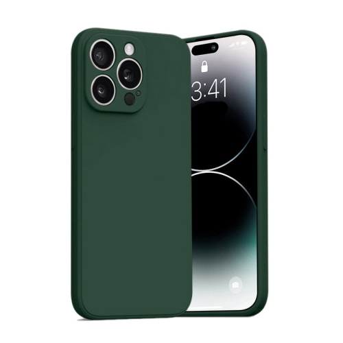 PANDACO Soft Shell Matte Forest Green Case for iPhone 15 Pro