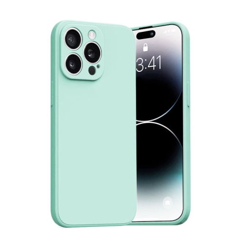 PANDACO Soft Shell Matte Mint Blue Case for iPhone 15 Pro Max