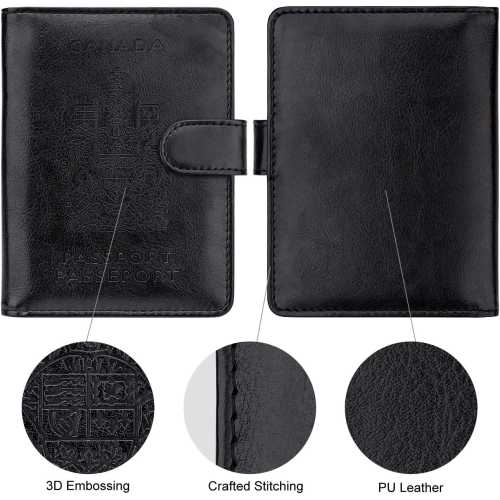 RFID Blocking Passport Holder Travel Wallet Cover Case