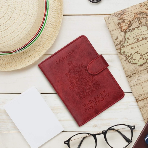 Étui portefeuille de voyage avec porte-passeport et blocage RFID