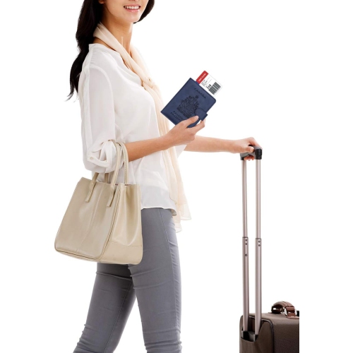 Étui portefeuille de voyage avec porte-passeport et blocage RFID
