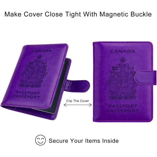 RFID Blocking Passport Holder Travel Wallet Cover Case