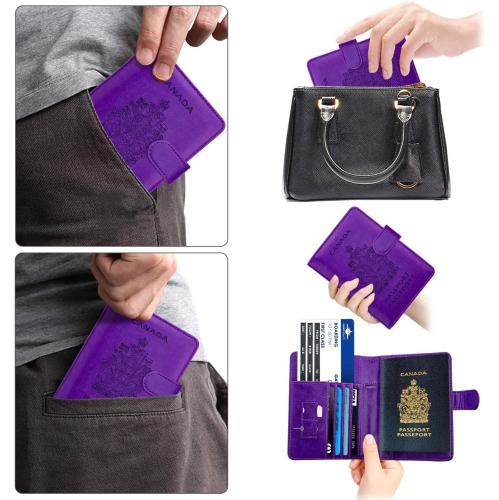 RFID Blocking Passport Holder Travel Wallet Cover Case