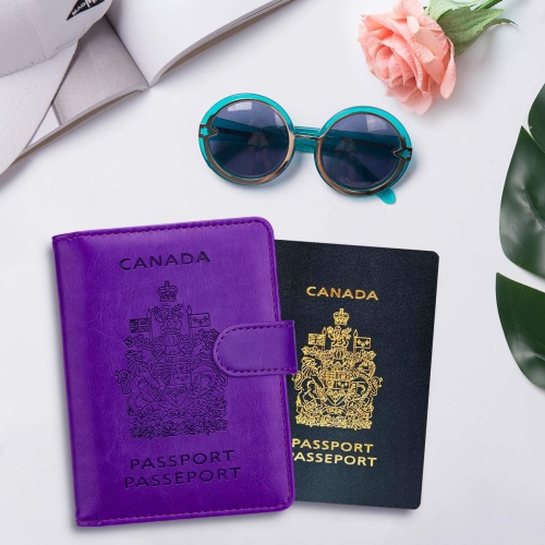 RFID Blocking Passport Holder Travel Wallet Cover Case