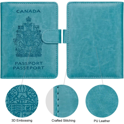 RFID Blocking Passport Holder Travel Wallet Cover Case