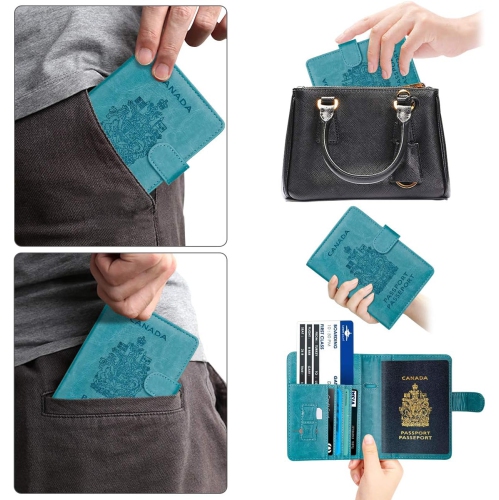 RFID Blocking Passport Holder Travel Wallet Cover Case