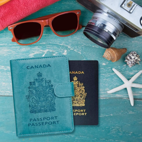 RFID Blocking Passport Holder Travel Wallet Cover Case