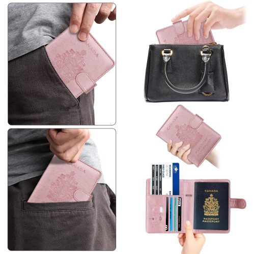 RFID Blocking Passport Holder Travel Wallet Cover Case