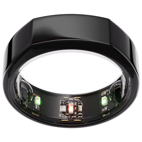 Oura Ring Gen3 - Heritage - Size 8 - Black | Best Buy Canada